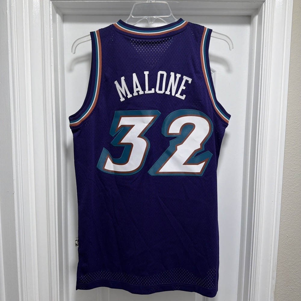 Adidas NBA Utah Jazz‎ Karl Malone 32 Jersey Hardwood Classics Purple Medium
